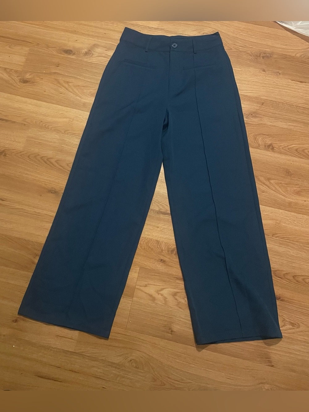 Cider Women’s Wide Leg Blue Dress Pants 28x30 40 hip size medium